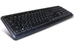 C-TECH klvesnice KB-102 USB, slim, black, CZ/SK 